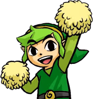 LinkCheerleaderGreen emote