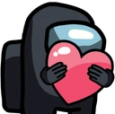 amongus_heart_crewmate_black emote