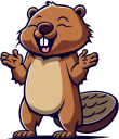 Beaver_Shrug static emote