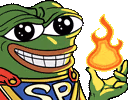 Peepo_SuperPowerFire emote