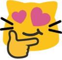 meowthinkinghearteyes emote