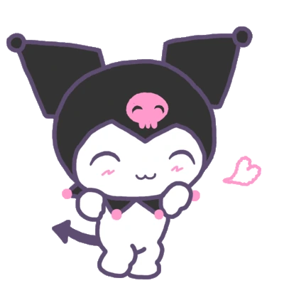 kuromi_heart emote