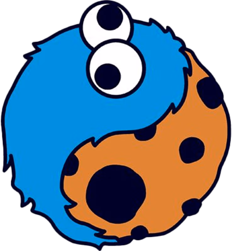 CookieMonsterYinYang emote