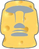 Cheese_Moyai emote