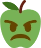 AngryGreenApple emote