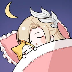 NikkiMomoSleep static emote