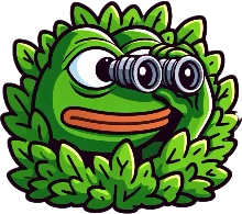 Pepe_lurking_bushes emote
