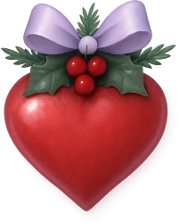 Redchristmasheart emote