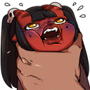 MeruTheSuccubusChoke emote