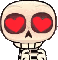 gifSkeleHeart emote
