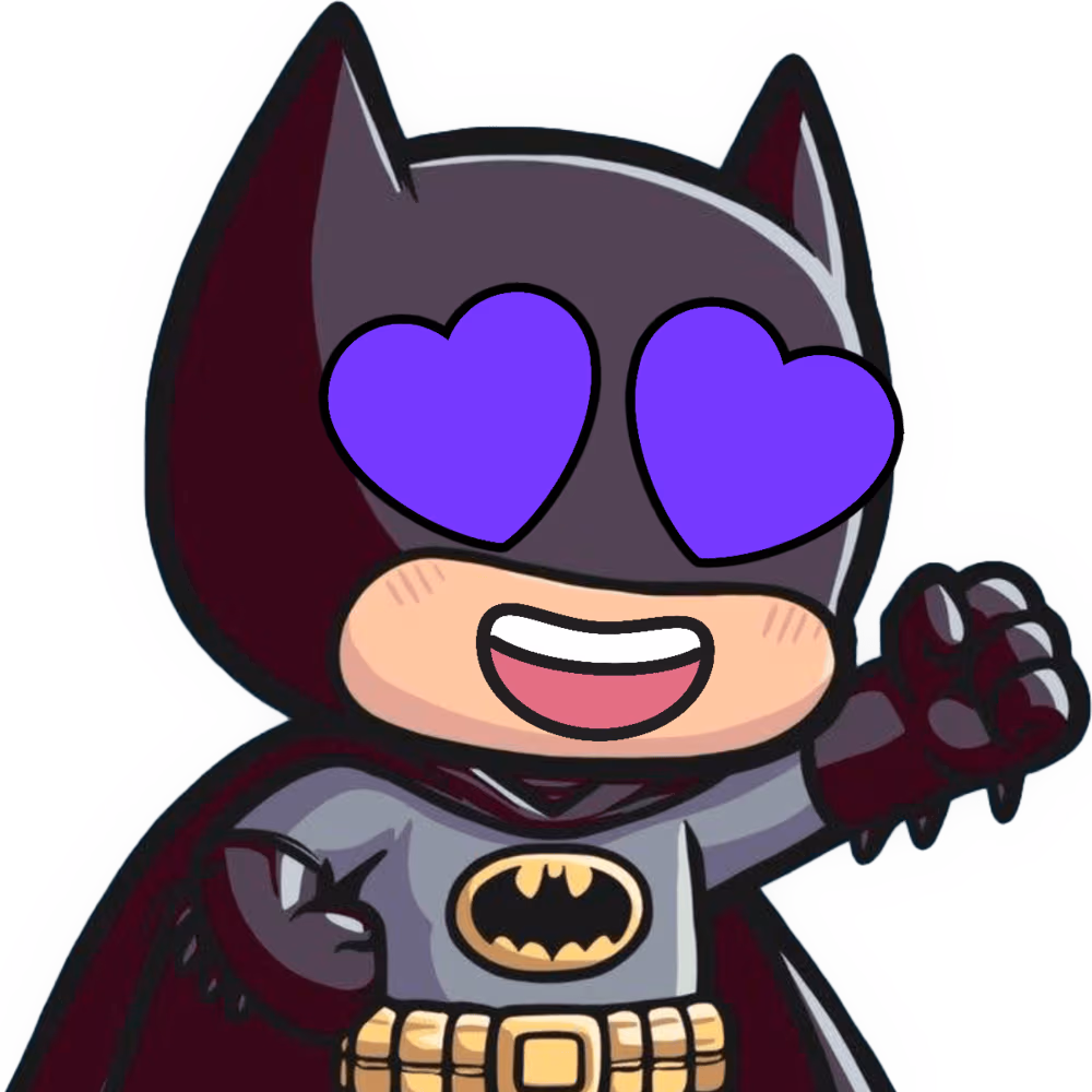 Batman_HeartPurpleEyes emote