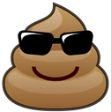 PoopWithGlasses emote
