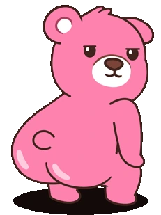bootypinkbearish emote