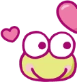 keroppihalfheart emote