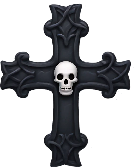 Goth_cross emote
