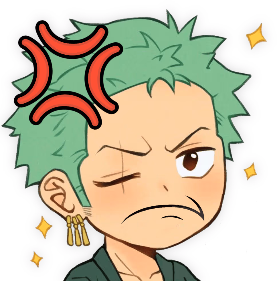 Zoro_MadPout emote