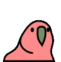 confusedParrot emote