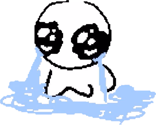 Crying sticker