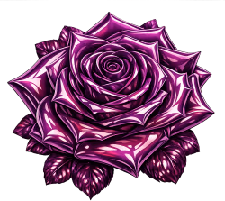 3dpurpleshinyrose emote