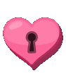 Pinkheartlock emoji