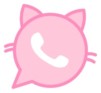 Pink_whatsapp_catlogo emote