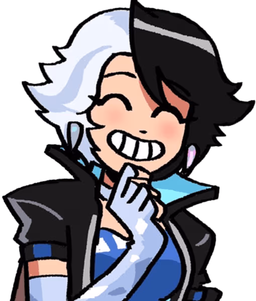 LunaSnowLaugh emote