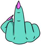 Trippy_Middle_Finger emoji