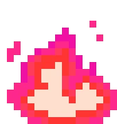 PixelMagentaFire emote