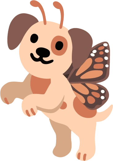Butterflydog emote