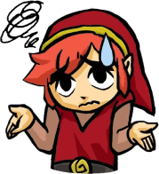 LinkShrugRed static emote