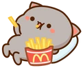 Cateatingfries emote