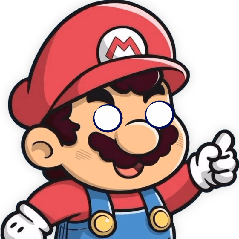 Mario_StareBlank emote