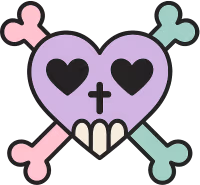 Goth_heart emote