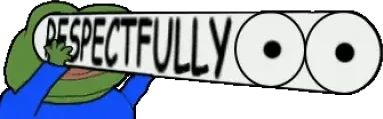 RESPECTFULLY emote