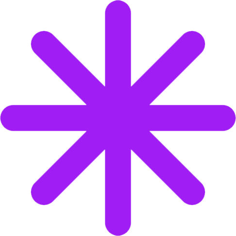 purpleasterisk static emote
