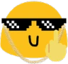Blob_MiddleFinger emote