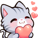 kitty_heart_love_lolly emote
