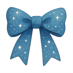 Blue_sparkly_bow emote