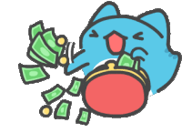 Money_catbug animated emote
