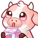 Pinkcowsip emote