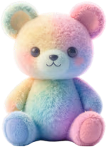 Rainbowplushbear emote