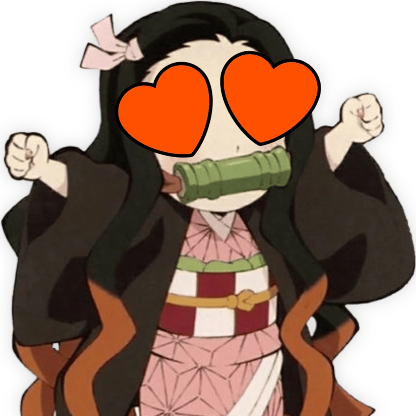 Nezuko_HeartOrange emote