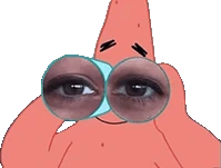 PatrickGlassStare emote