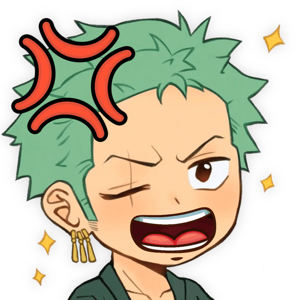 Zoro_YellMad emote