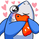 Shark_love_fish emote