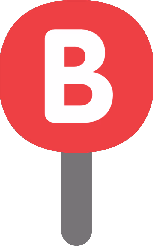 B_sign sticker