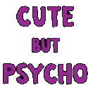 Cute_but_psycho_rainbowtext emote