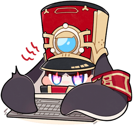 Pom_Pom_Keyboard_Warrior static emote