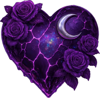 Purple_goth_heart emote
