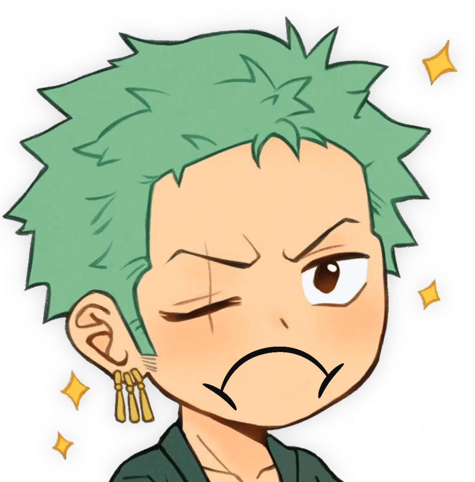 Zoro_Upset emote